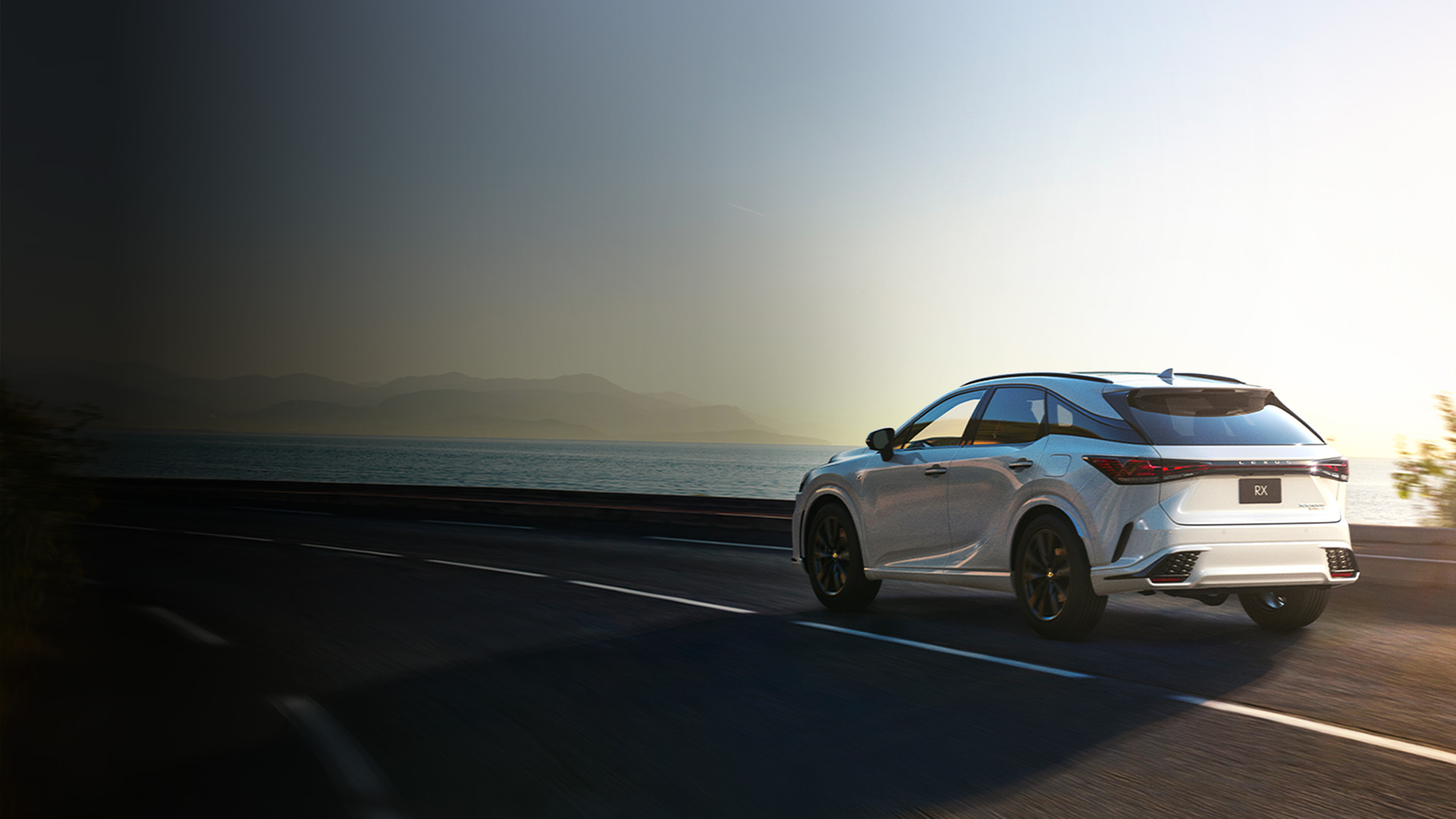 Lexus RX parked in front of a building
